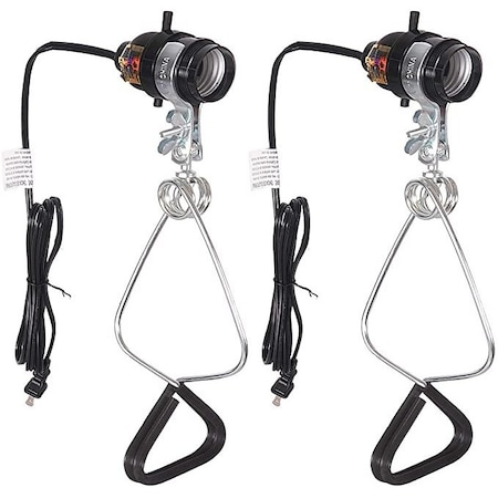 Ipower Simple Deluxe 2-PACK 18/2-Gauge Brooder and Heat Clamp Lamp, UL Listed, 2PK HIWKLTCLAMPSOCKETX2